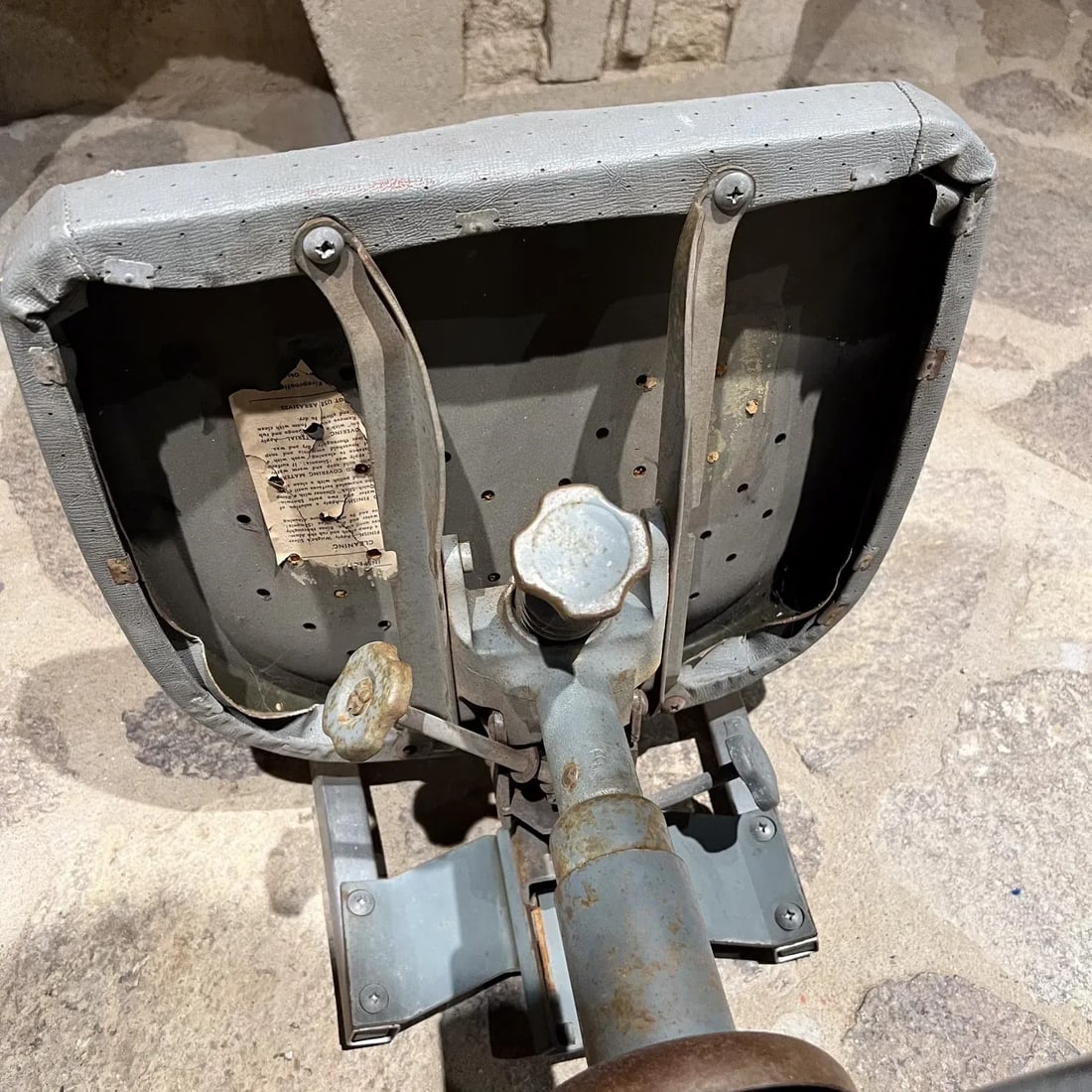 1950s Gio Ponti Goodform Silver Industrial Tanker Chair Swivel Office - 11