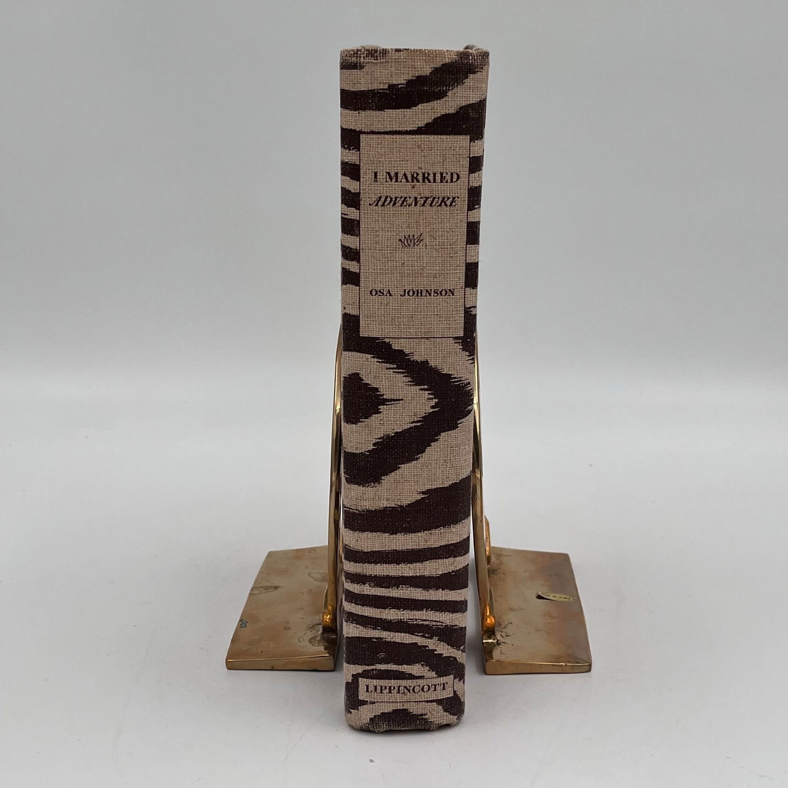 Mid 20th Century Equestrian Style Horseshoe Brass Bookends or Doorstops - A Pair - 4