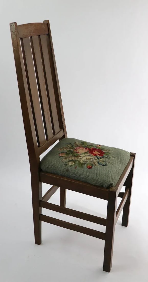 Arts and Crafts Mission Side Dining Chair Possibly Stickley - 11