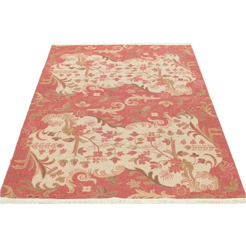 Handwoven Flatweave Chinese Area Rug 4'0"×6'0" - 2