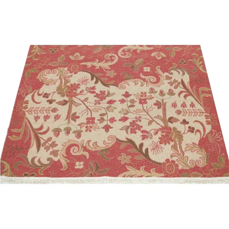 Handwoven Flatweave Chinese Area Rug 4'0"×6'0" - 3