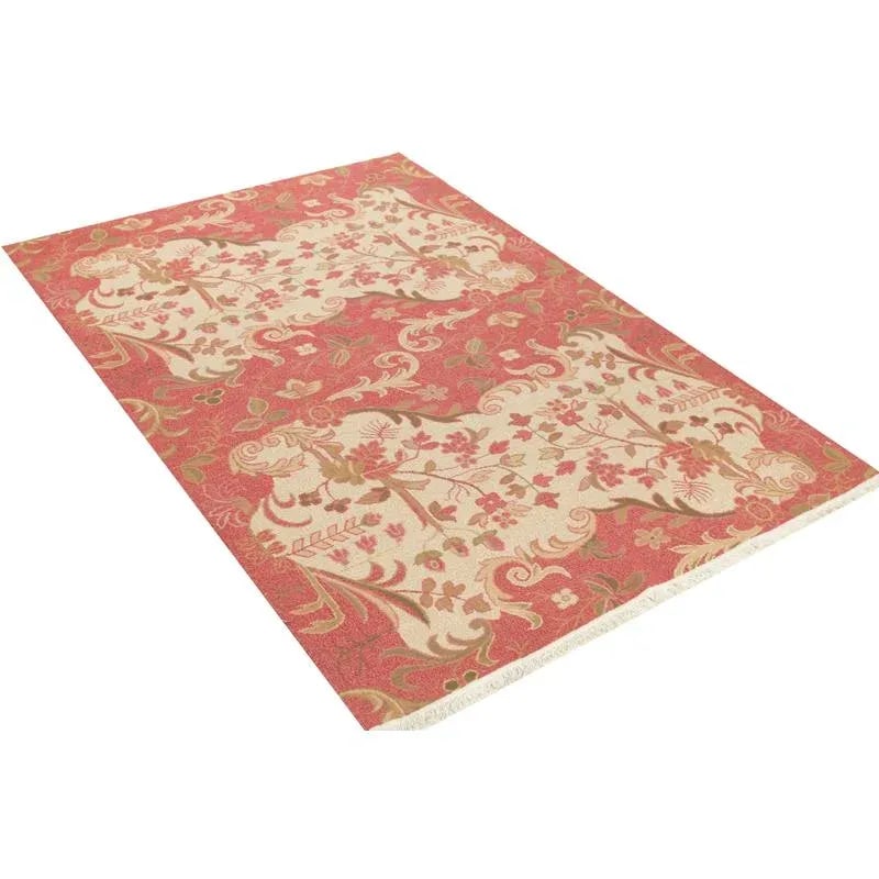 Handwoven Flatweave Chinese Area Rug 4'0"×6'0" - 5