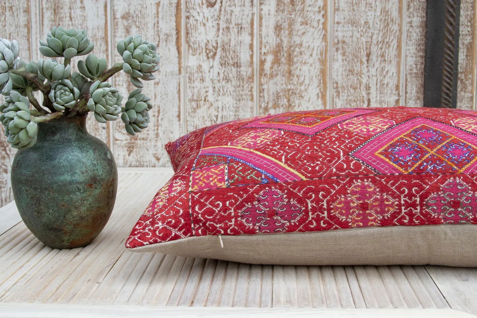 Antique Nami Sindh Silk Pillow - 6