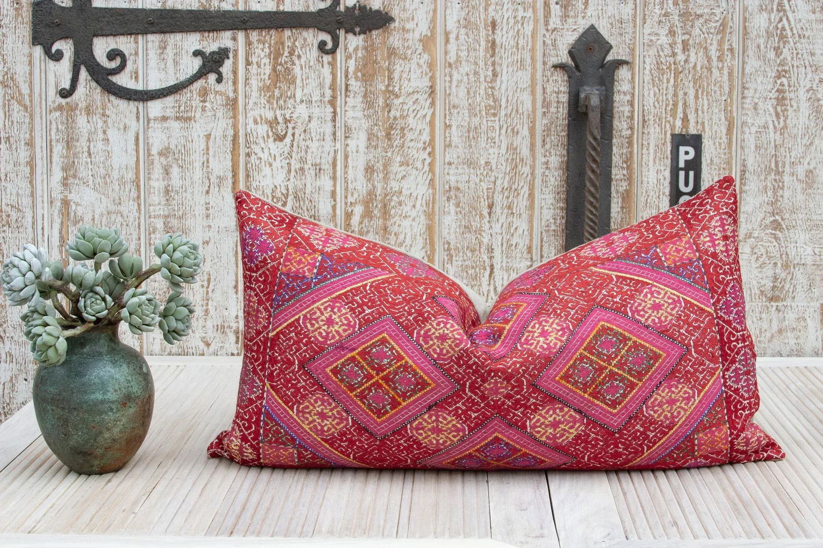 Antique Nami Sindh Silk Pillow - 8