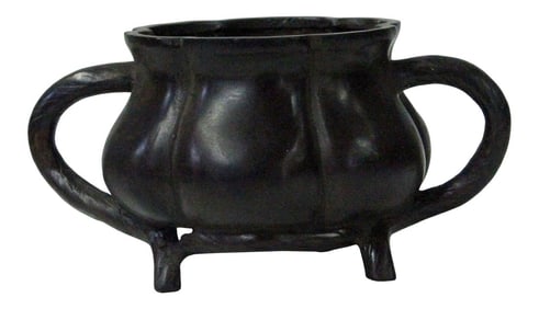 Chinese Oriental Bronze Metal Incense Burner Accent