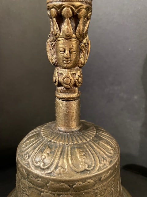 Vintage Vajrayana Buddhist Prayer Bell Tibet Nepal Bhutan - 10