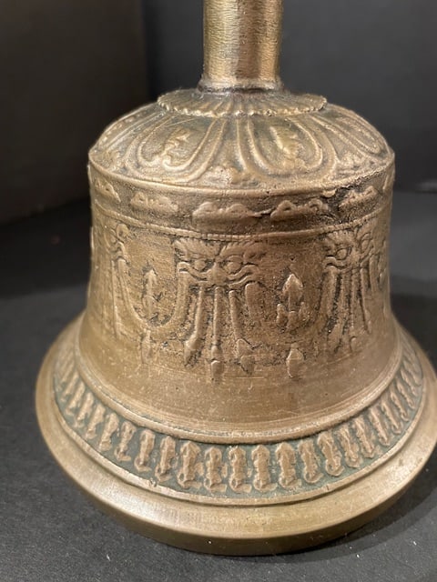 Vintage Vajrayana Buddhist Prayer Bell Tibet Nepal Bhutan - 12