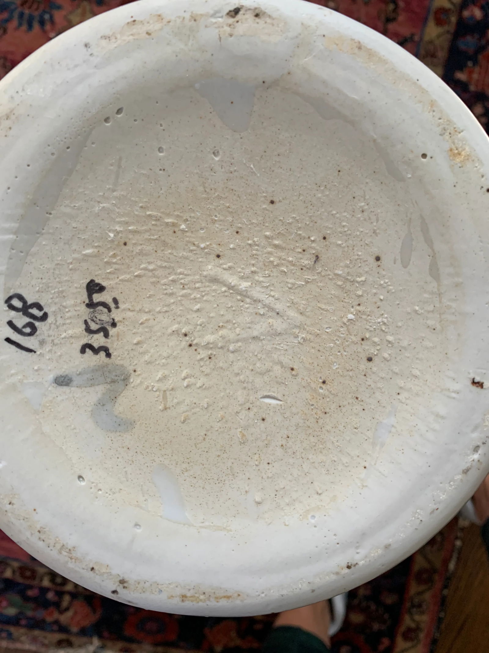 Chinoiserie Tall Blue and White Porcelain Urn - 5