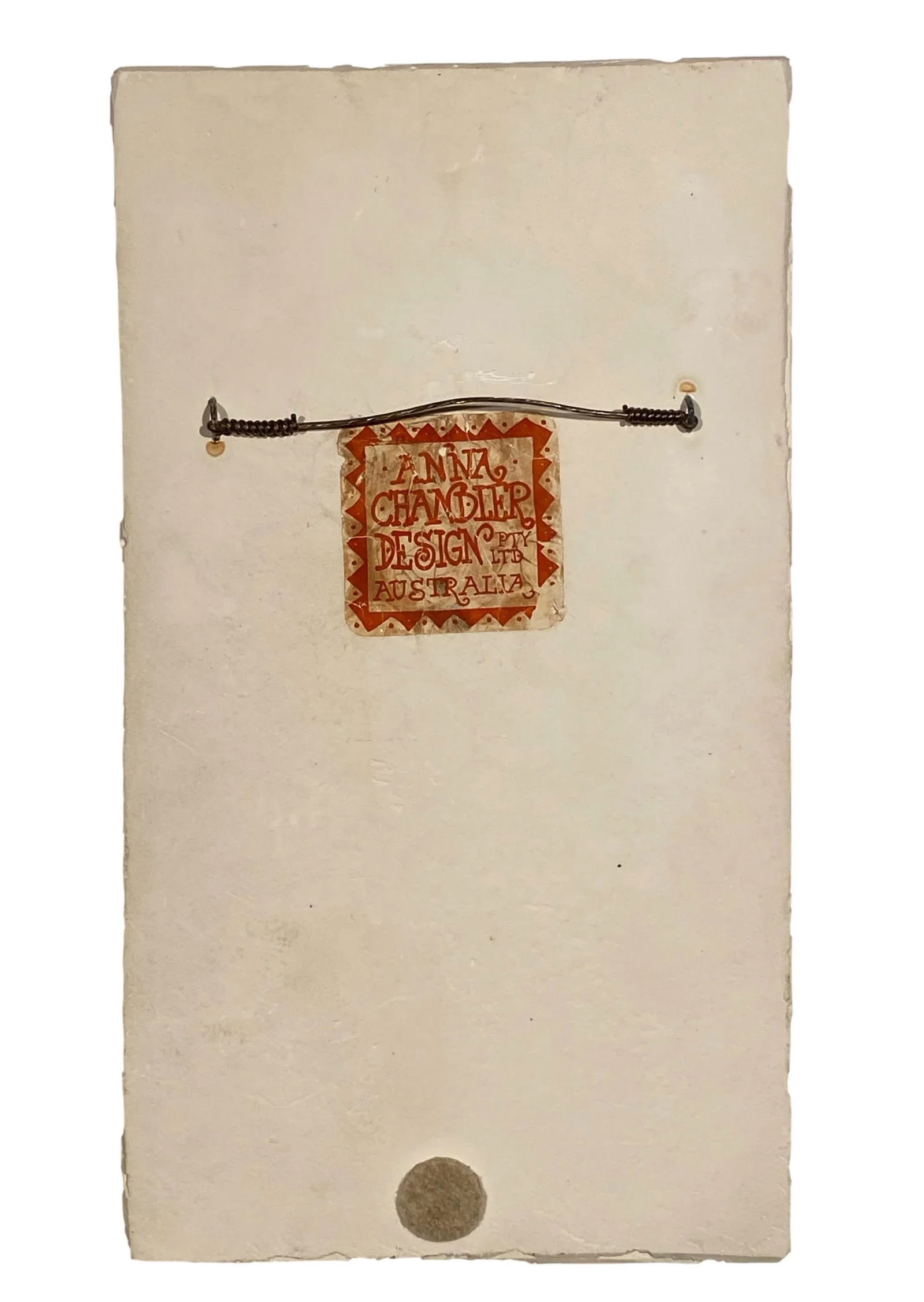 Anna Chandler 1998 Ceramic Garlic Plaque - 4