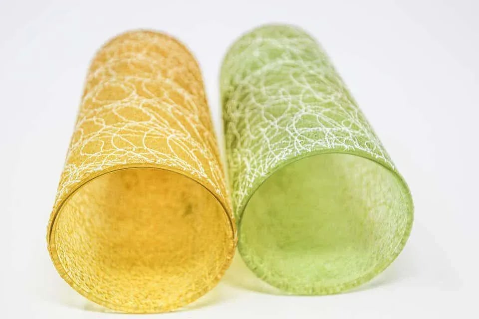 Vintage Collectible Retro Highball Spaghetti String Tumblers - A Pair - 3