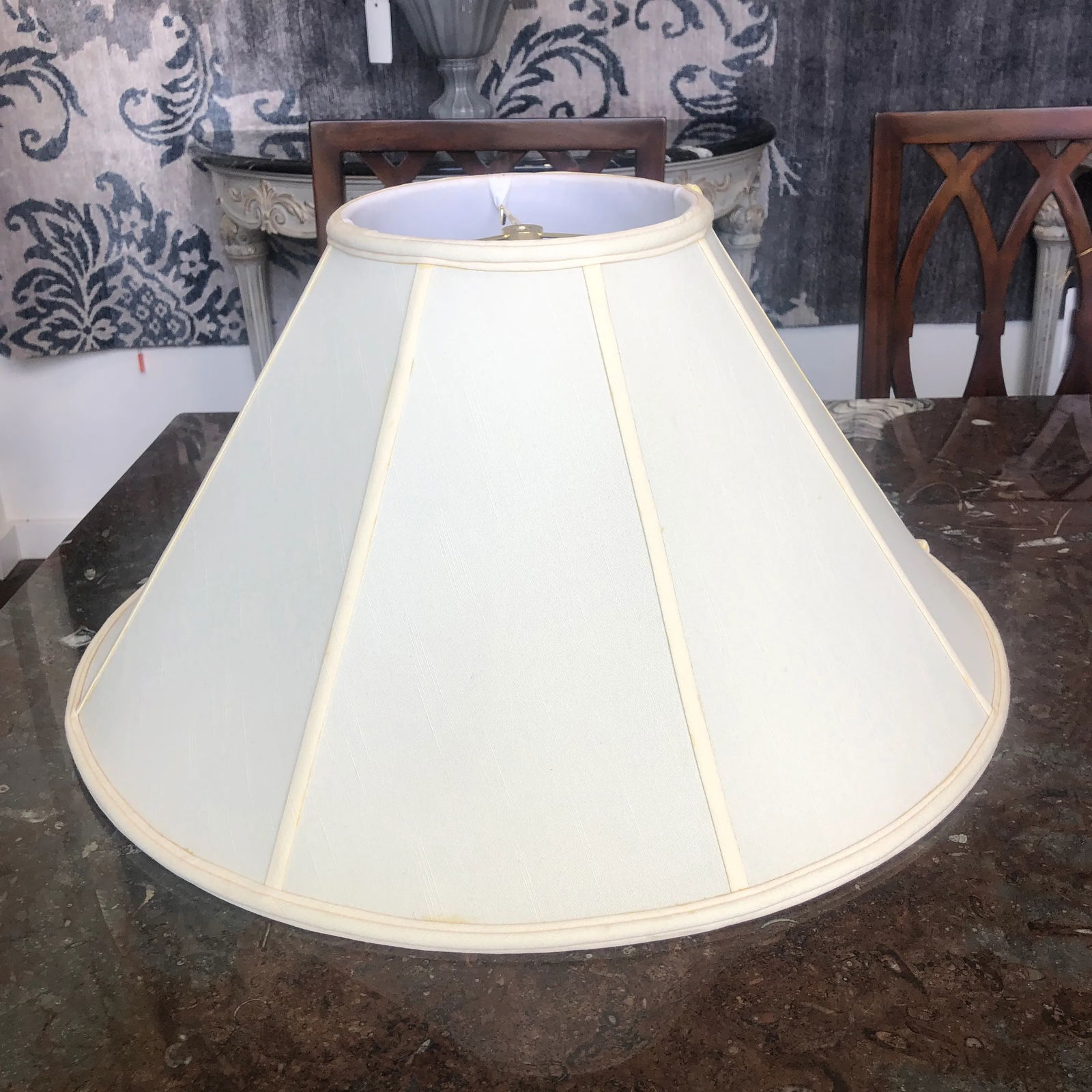 1990s Coolie Style Silk Floor Lamp Shade - 2