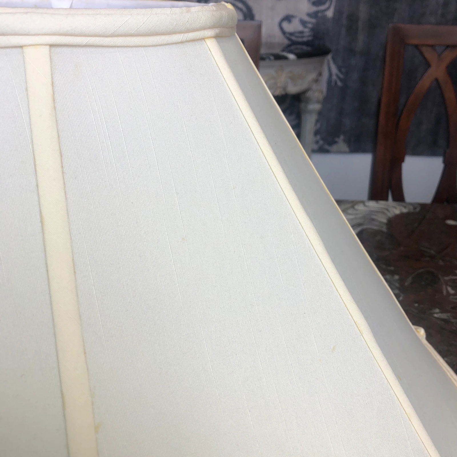 1990s Coolie Style Silk Floor Lamp Shade - 5