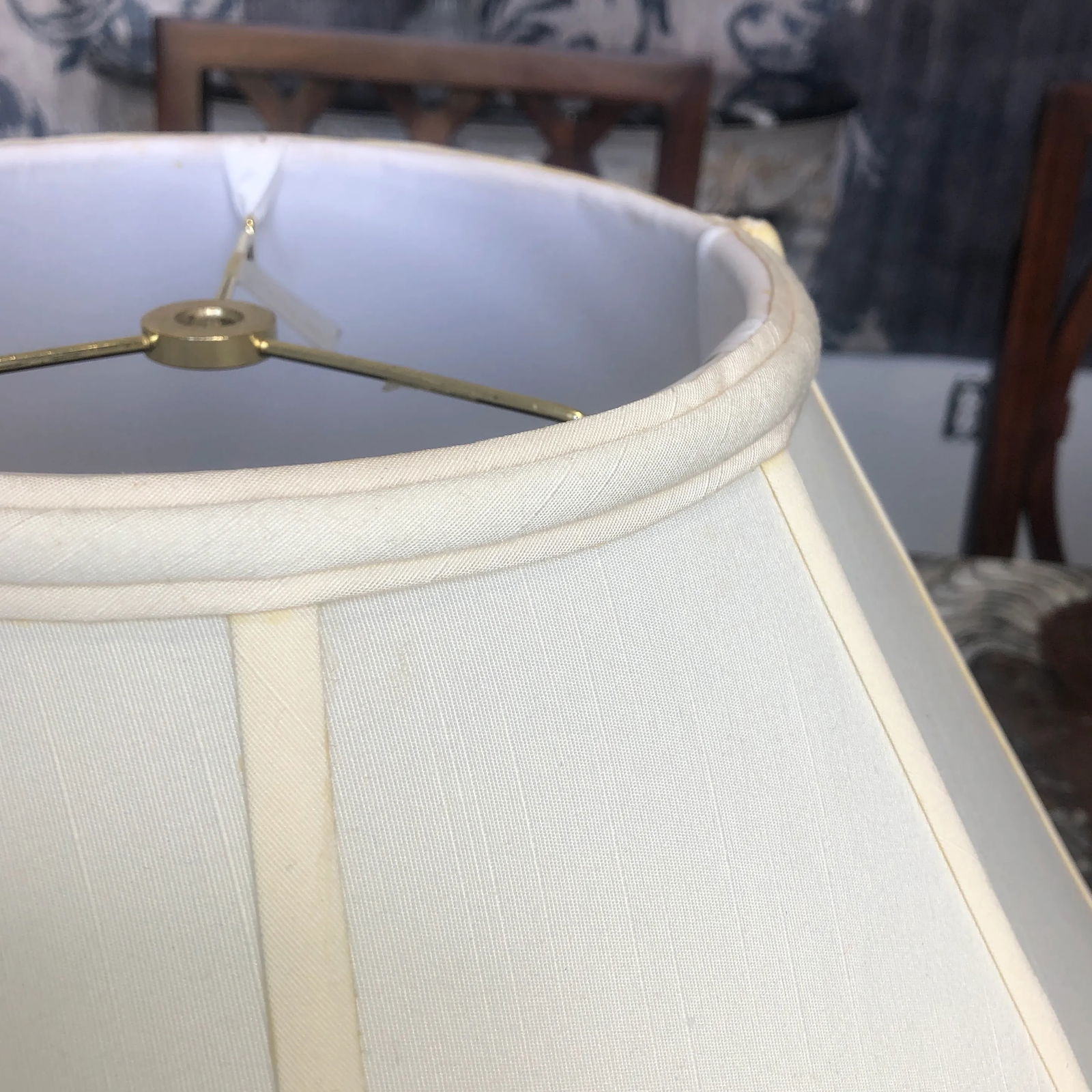 1990s Coolie Style Silk Floor Lamp Shade - 6