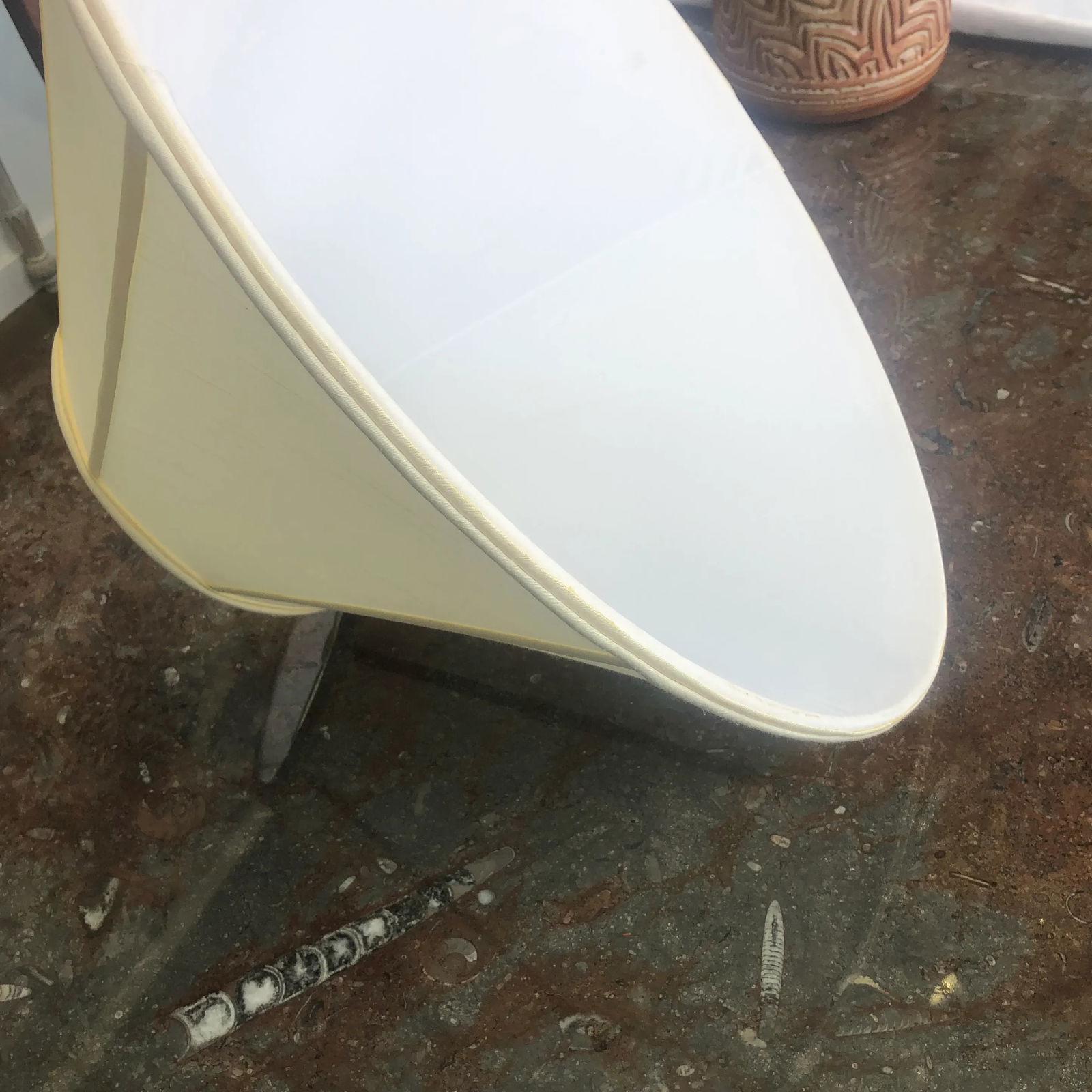 1990s Coolie Style Silk Floor Lamp Shade - 8