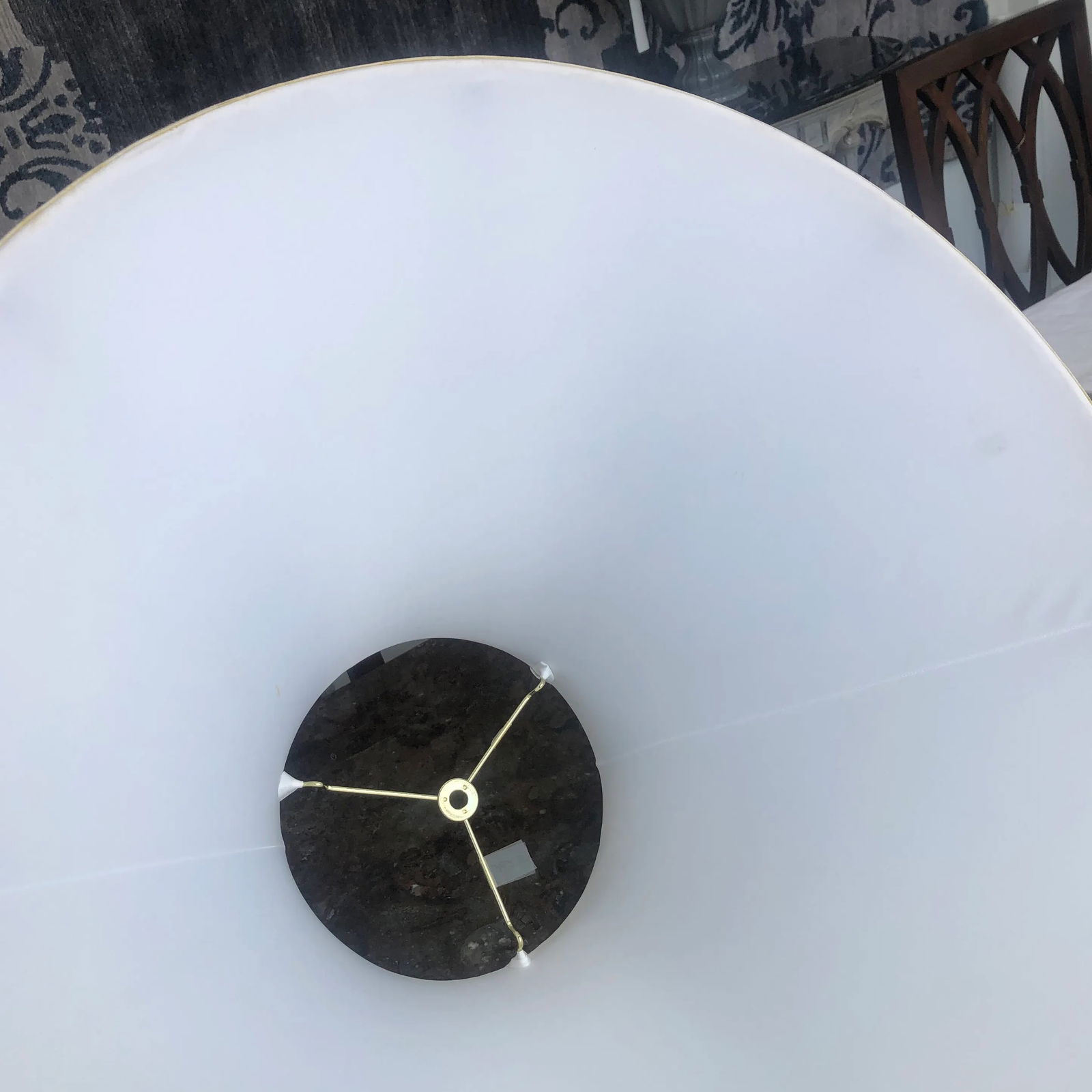 1990s Coolie Style Silk Floor Lamp Shade - 9