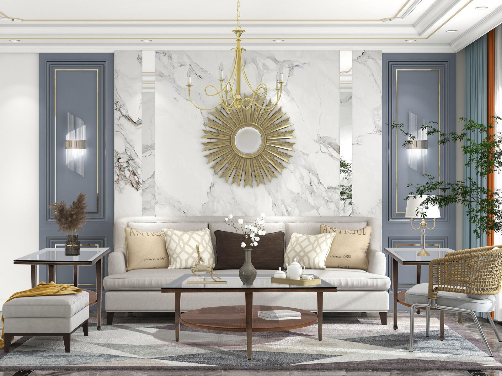 Modern Greg Sheres Style Bronze Cocktail Table with Glass Top - 5