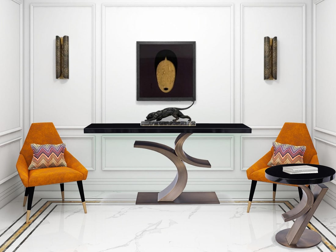 Modern Greg Sheres Style Stainless Steel and Lacquer End Table - 4