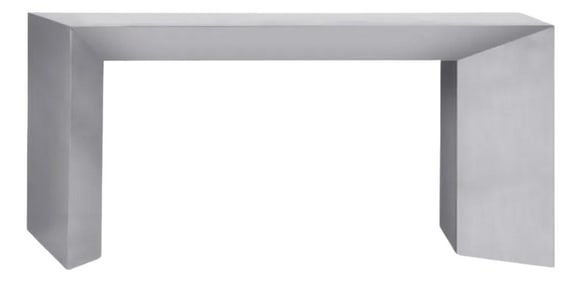 Modern Greg Sheres Style Stainless Steel Console Table