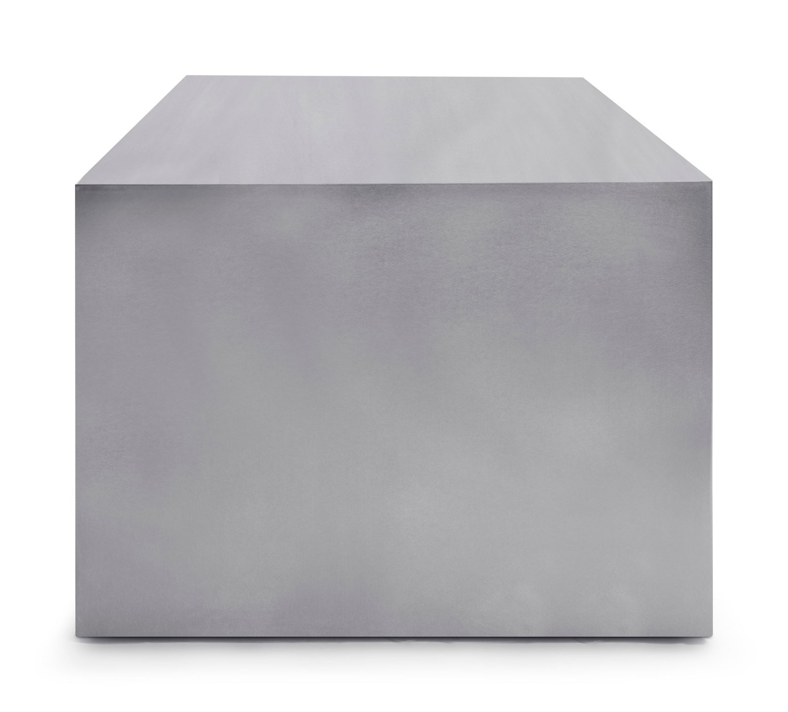 Modern Greg Sheres Style Stainless Steel End Table with Shelf - 4