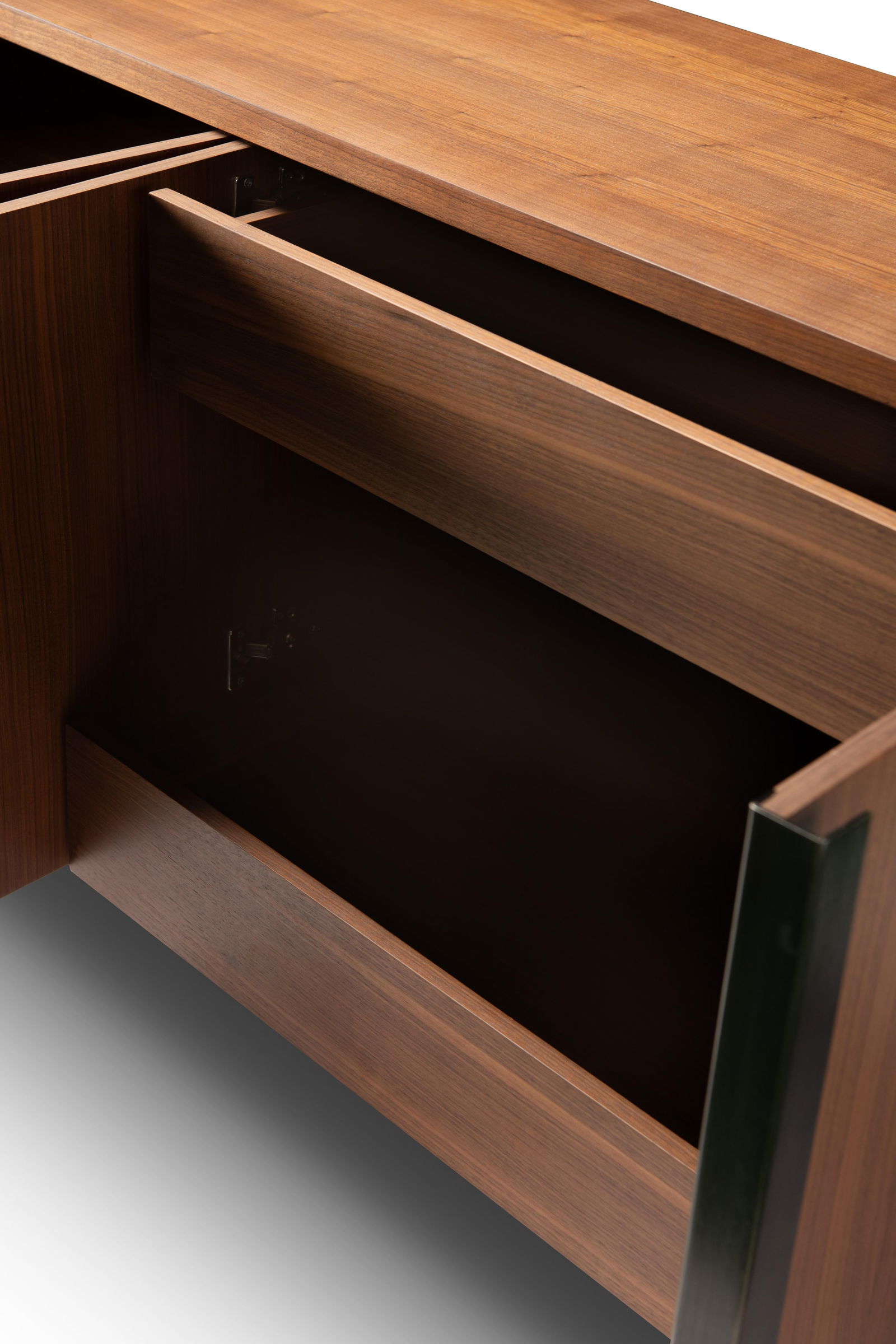 Modern Greg Sheres Style Walnut and Bronze Buffet – "Valencia" - 5