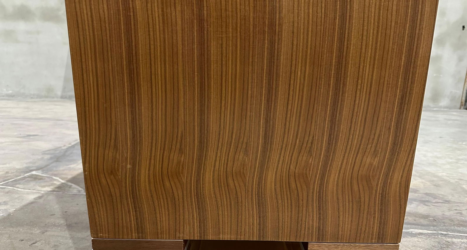 Modern Greg Sheres Style Walnut Entertainment Platform for TV - 3