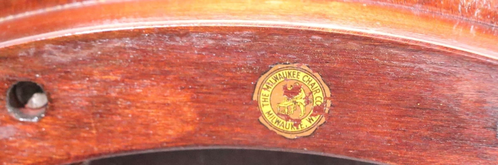 Vintage Bank of England Yale Library Office Desk Chair by the Milwaukee Chair Co. - 12