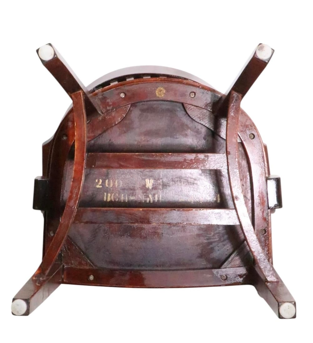 Vintage Bank of England Yale Library Office Desk Chair by the Milwaukee Chair Co. - 6