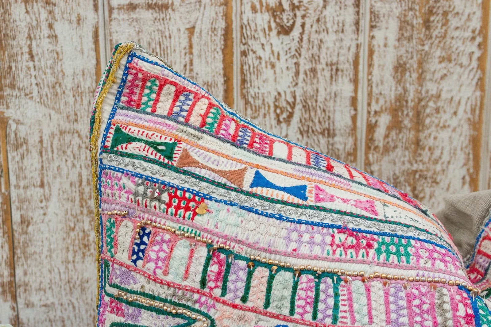 Paann Antique Tribal Grain Sack Pillow - 5