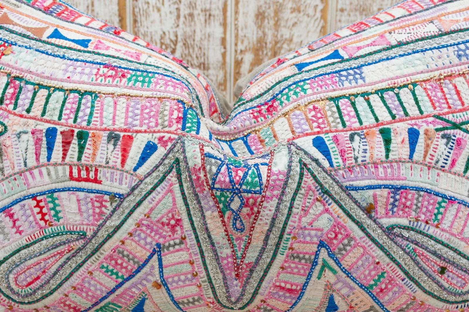 Paann Antique Tribal Grain Sack Pillow - 6