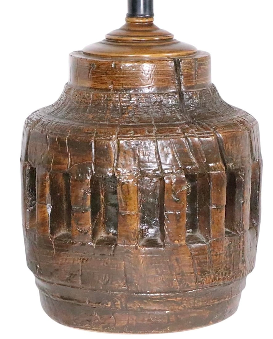 Pr. Rustic Brutalist School Wagon Wheel Table Lamps Circa 1970's - 12