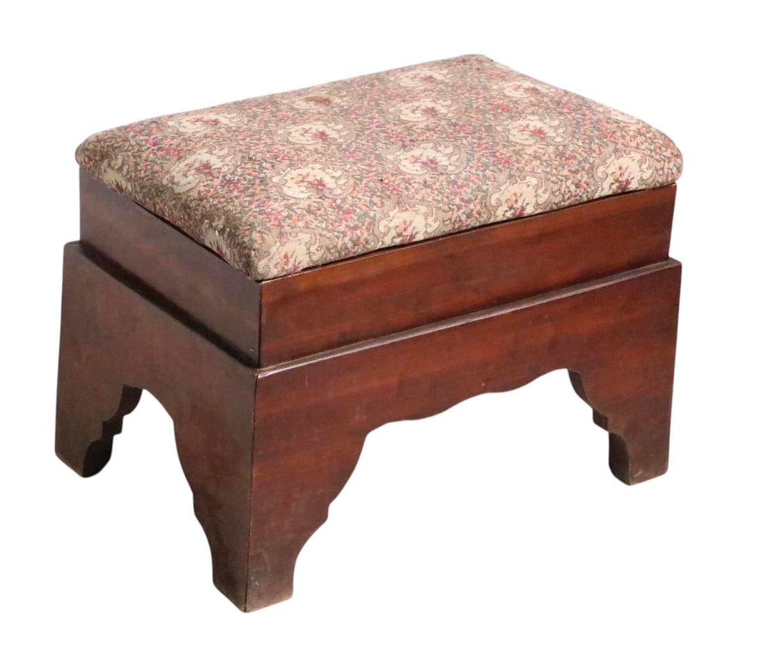 Antique American Footstool C 19th C. - 14