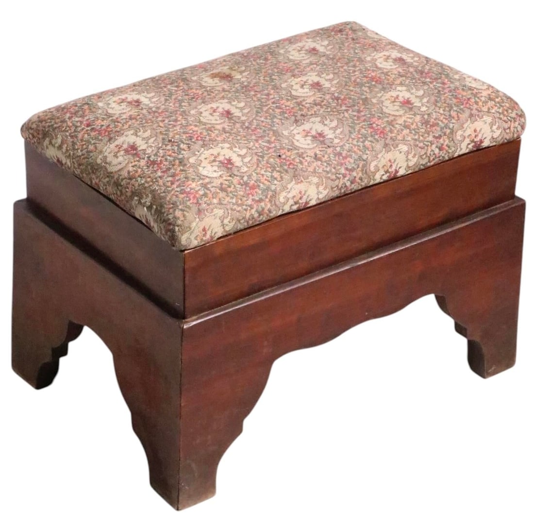 Antique American Footstool C 19th C. - 15