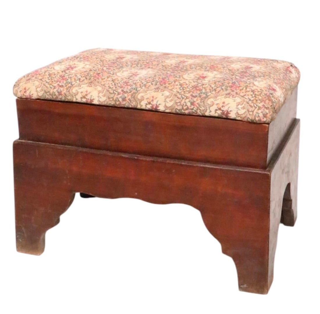 Antique American Footstool C 19th C. - 16