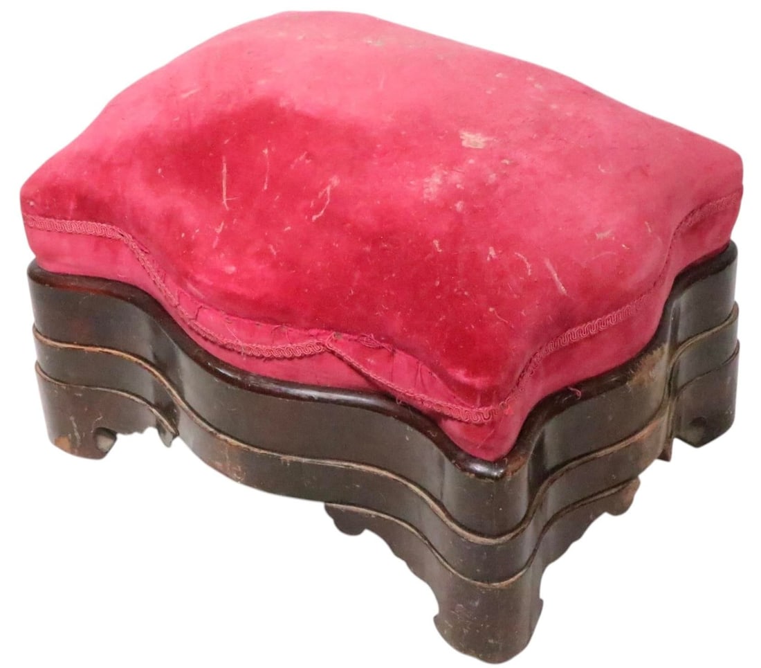19th Century Victorian Empire Footstool Ottoman - 10