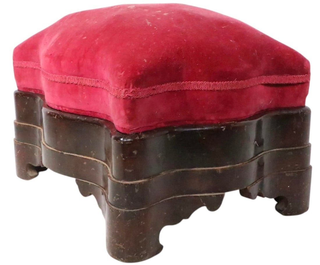19th Century Victorian Empire Footstool Ottoman - 5