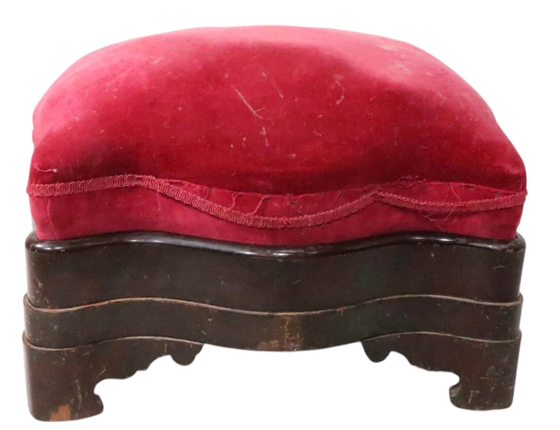 19th Century Victorian Empire Footstool Ottoman - 8