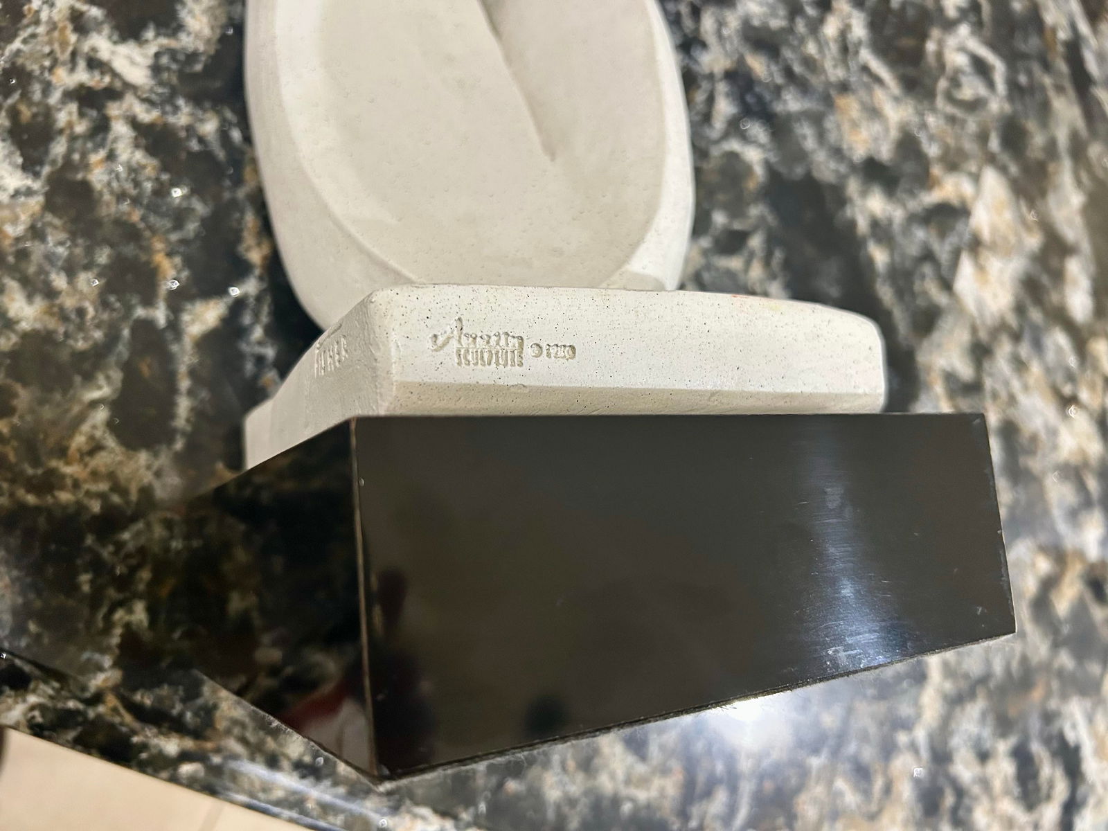 Signed and Dated by David Fisher, Austin Productions, 1980, Plaster Sculpture, "Horn Blower",Wom - 10