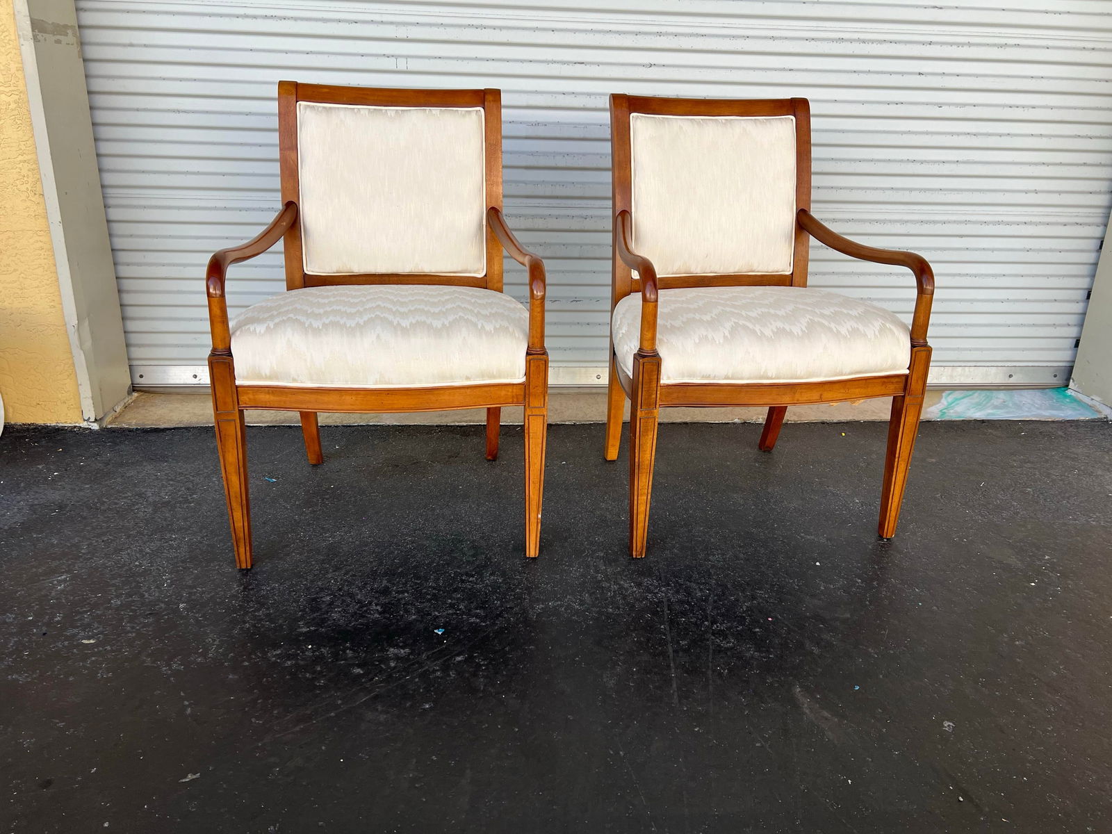 20th Century Sam Moore Fauteuil Arm Chairs -Pair of 2 - 8