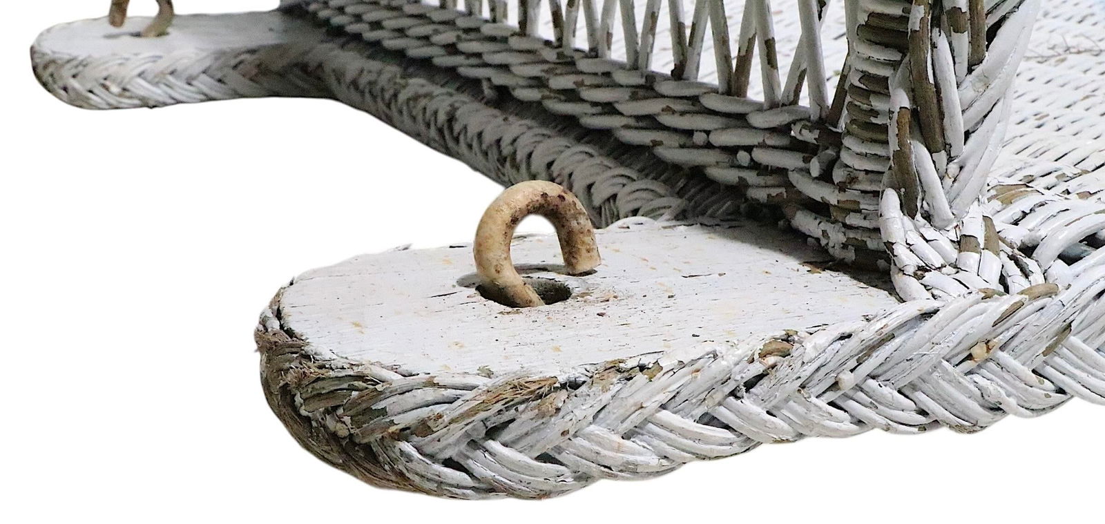 Vintage Bar Harbor Wicker Porch Rocker - 11