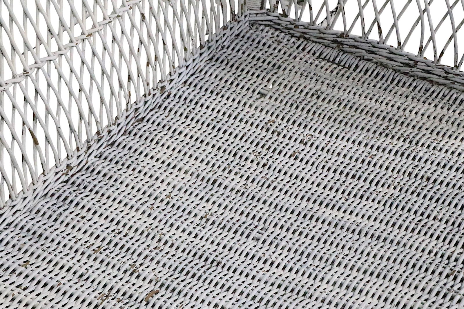 Vintage Bar Harbor Wicker Porch Rocker - 14