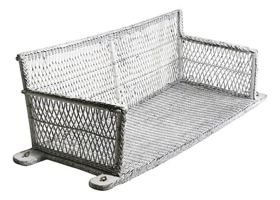 Vintage Bar Harbor Wicker Porch Rocker