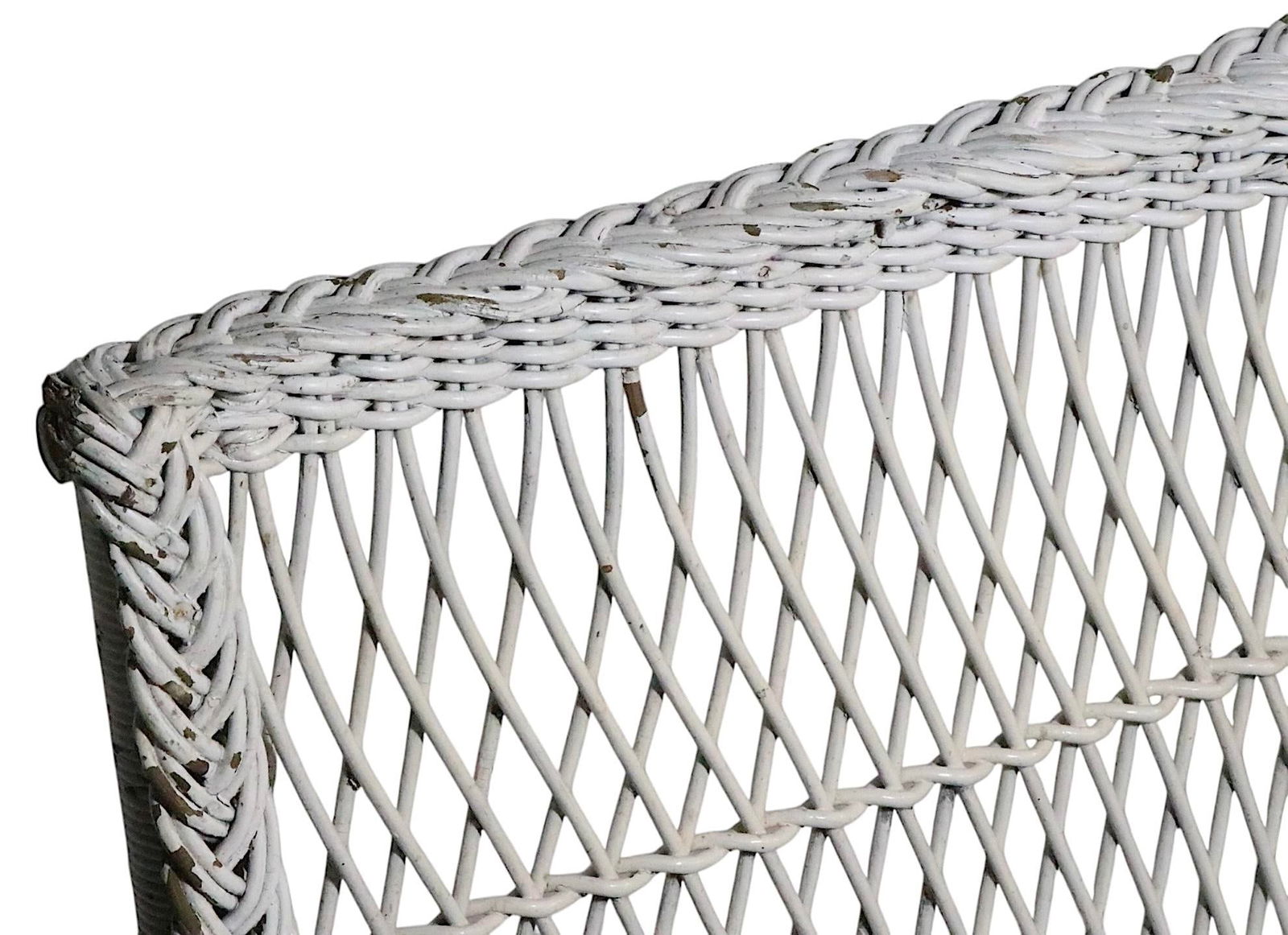 Vintage Bar Harbor Wicker Porch Rocker - 2