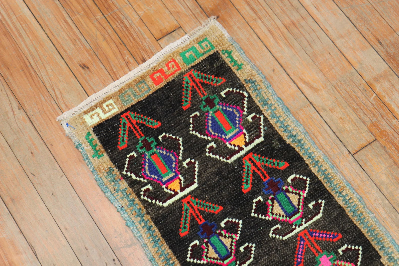 Tribal Mini Turkish Mat Rug, 1'3''x 2'9'' - 3