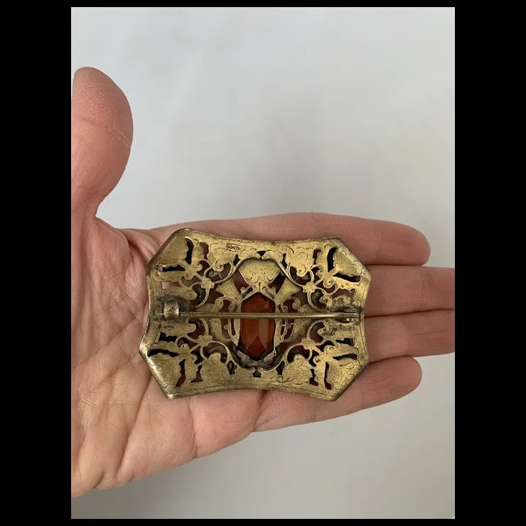 Late 19th Century Victorian Dragon Sash Pin - 6