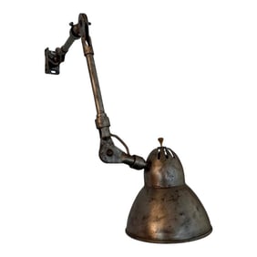 1950s Industrial Mid-Century Articulating Task Work Lamp