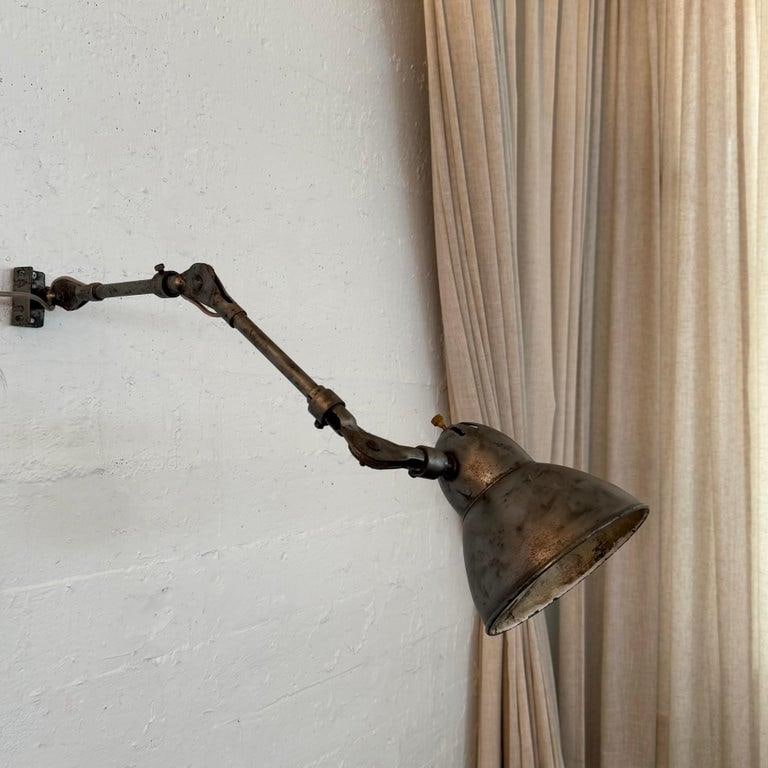 1950s Industrial Mid-Century Articulating Task Work Lamp - 3