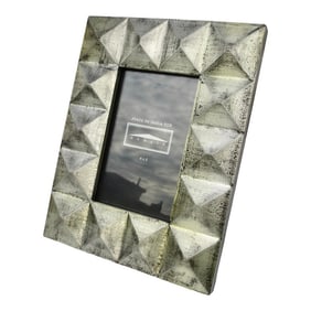 Silver-Leaf Wooden Modernist Frame