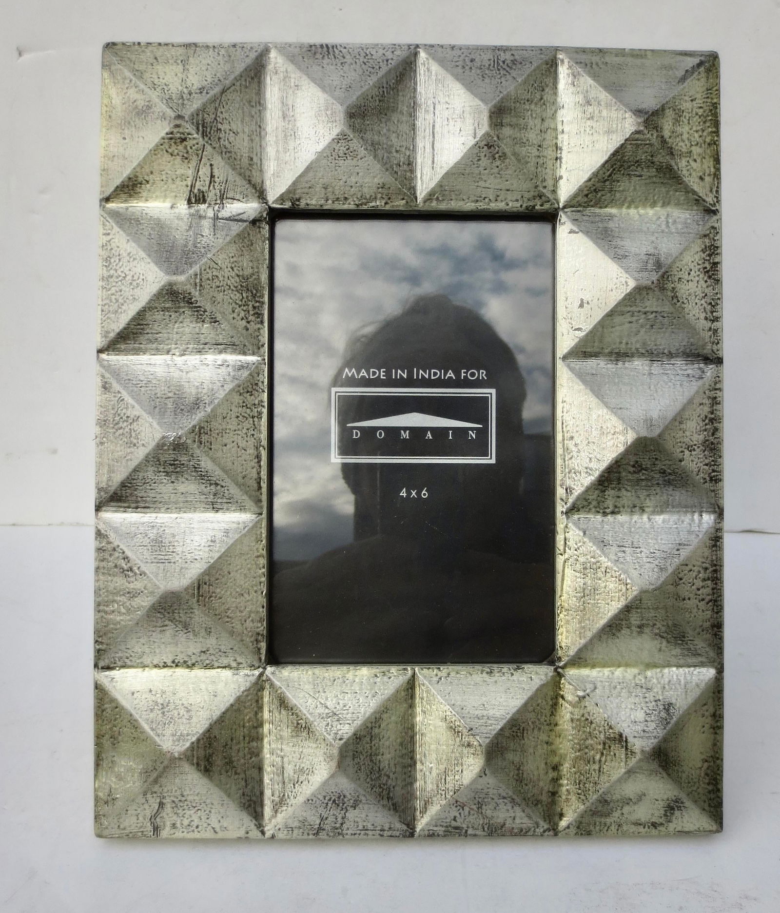 Silver-Leaf Wooden Modernist Frame - 2