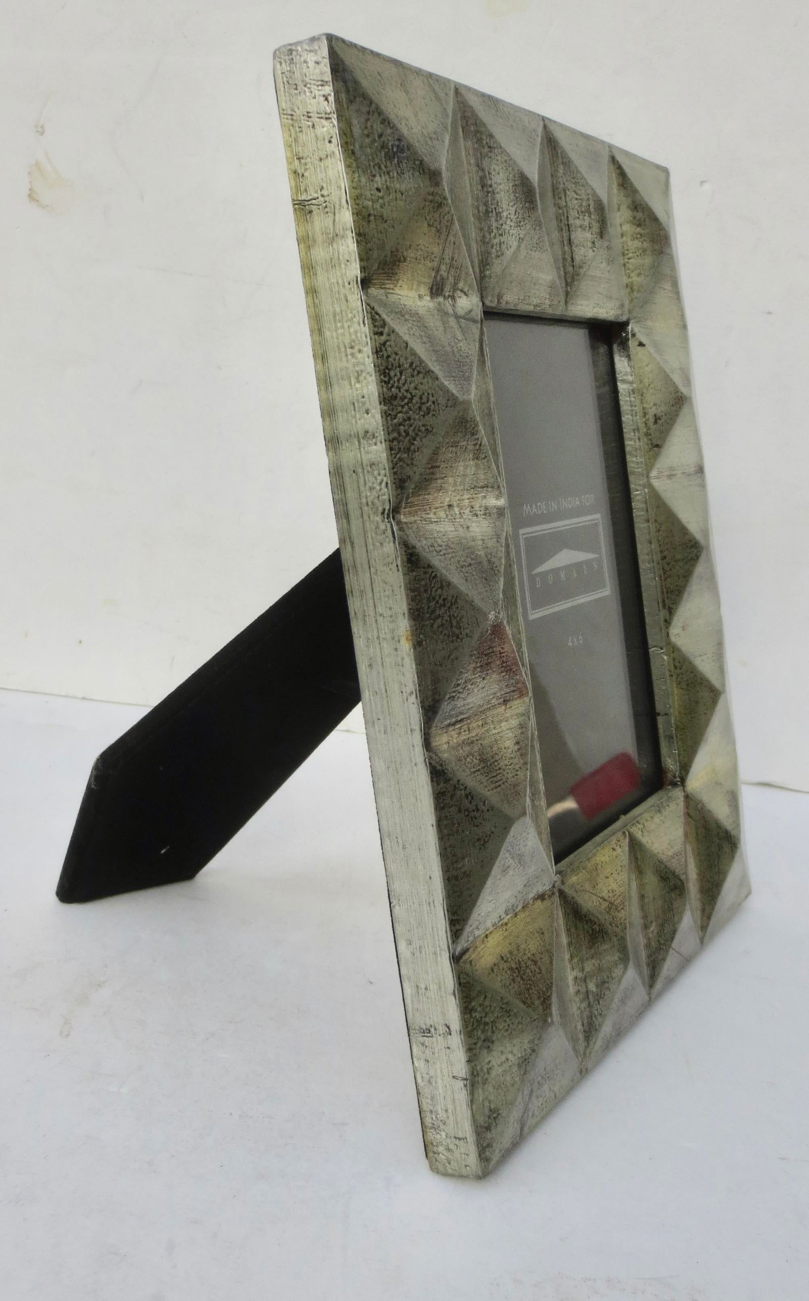 Silver-Leaf Wooden Modernist Frame - 3