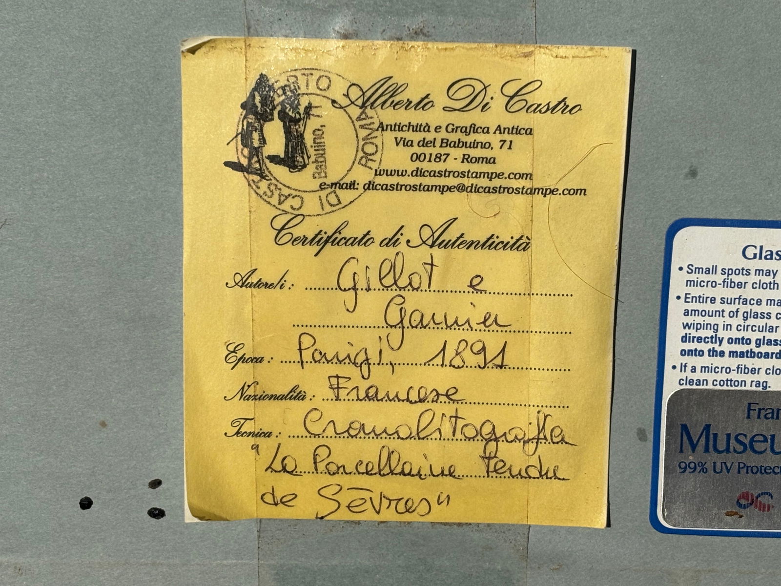 Original 19th C. French Print - Sevres Porcelains - Exceptional Color and Detail - 6